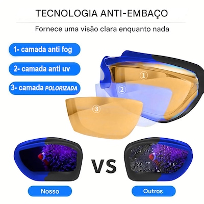Oculos De Natação Gold Sports Legend VI Polarizado - High Definition - Foto 3