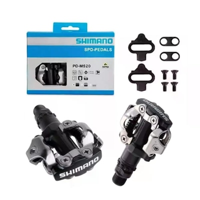 Pedal Shimano M520 MTB S/Refletor - Foto 1