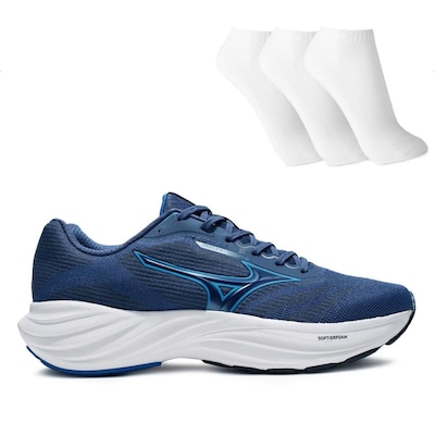 Tênis Mizuno Goya 2 Masculino + 3 Pares de Meias - Foto 1