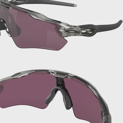 Óculos de Sol Unissex Oakley Radar EV Path Grey Road Black Prizm - Foto 6