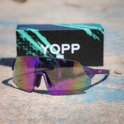 Óculos de Sol Unissex Yopp Esportivo Uv400 Mask V5 - Foto 2