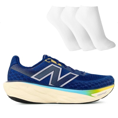 Tênis Masculino New Balance 1080 V14 + 3 Pares de Meias - Foto 1