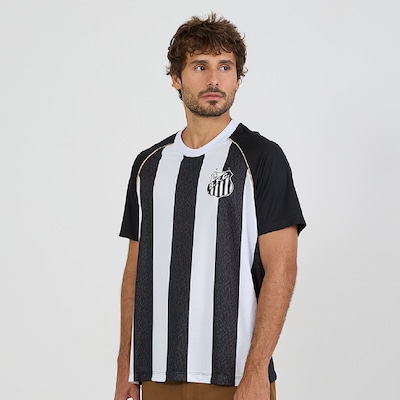 Camiseta Santos Mosaico Braziline - Masculino - Foto 1