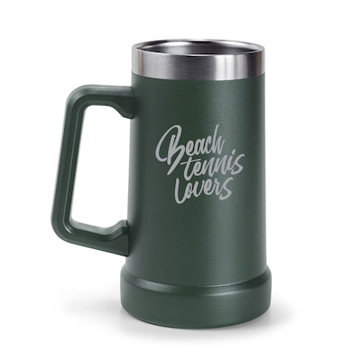 Caneca Térmica Aço Inox 709Ml Beach Tennis Lovers Alma Genius - Foto 1