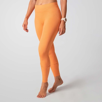 Conjunto Fitness Calça Cropped Canelado Alma Genius Feminino - Foto 5