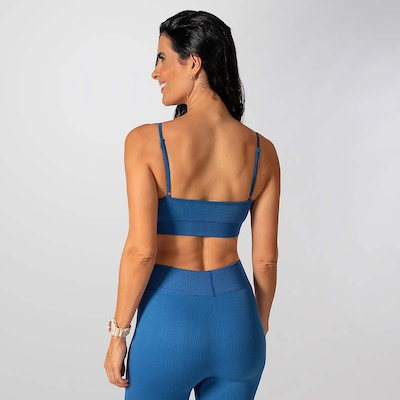 Conjunto Fitness Calça E Top Alça Regulavel Alma Genius Feminino - Foto 4