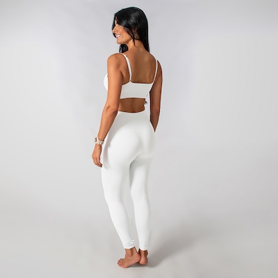 Conjunto Fitness Calça Top Alça Regulável Alma Genius Feminino - Foto 3