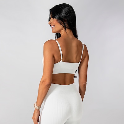 Conjunto Fitness Calça Top Alça Regulável Alma Genius Feminino - Foto 4