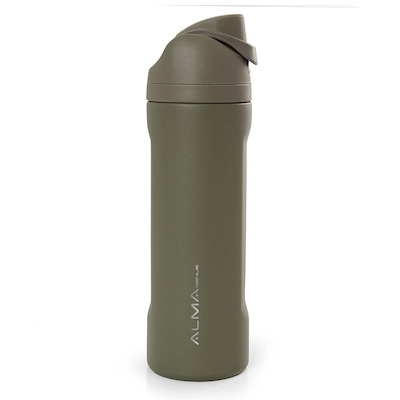 Garrafa Térmica Inox Academia 800ml Aya Verde Alma Genius - Foto 1