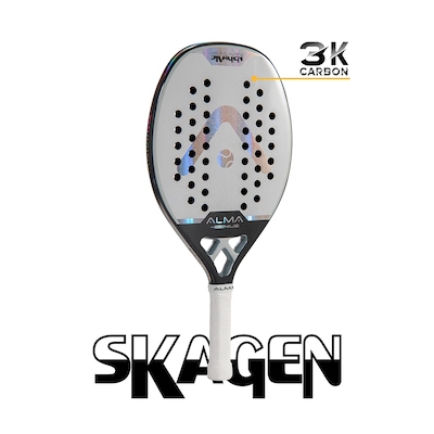 Raquete Beach Tennis Carbono 3K Skagen Alma Genius - Foto 2