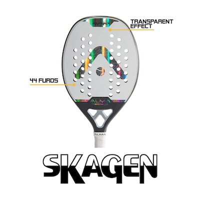 Raquete Beach Tennis Carbono 3K Skagen Alma Genius - Foto 4