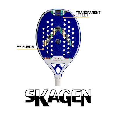Raquete Beach Tennis Carbono 3K Skagen Alma Genius - Foto 4