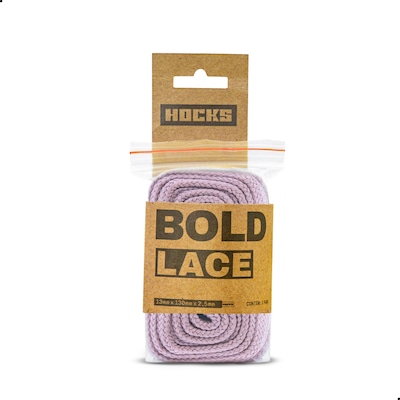 Cadarço Hocks Bold Fat Lace Mauve - Foto 1