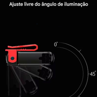 MIni Lanterna Gold Sports Led  Shark Led Auxiliar com suporte de Lapela de Boné - Foto 3
