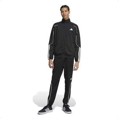 Agasalho Masculino Adidas 3 Listras Stadium TS - Foto 1