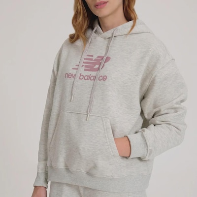 Blusão de Moletom Feminino New Balance Essentials - Foto 4