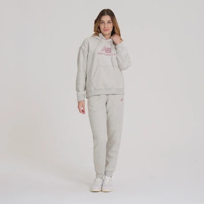 Blusão de Moletom Feminino New Balance Essentials - Foto 5
