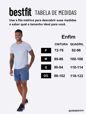 Short Reto Masculino Enfim Malwee Esportivo - Foto 3