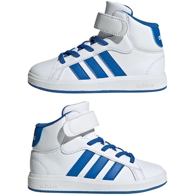 Tênis Infantil Adidas Grand Court Mid - Foto 5