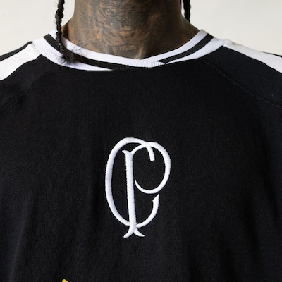 Camisa Corinthians Approve Trillab NFL Oversized Preto - Masculino - Foto 3