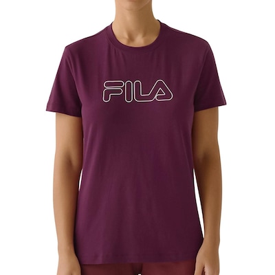 Camiseta Fila Basic Outline Feminina - Foto 1