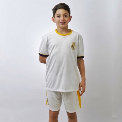 Conjunto Real Madrid Símbolo Mini Craque - Camisa + Shorts Braziline - Infantil - Foto 2