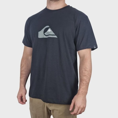 Camiseta Quiksilver Comp Logo Preto Masculino - Foto 3