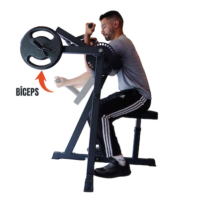 Máquina Scott Articulada Yangfit Regulável Bíceps e Tríceps - Foto 4
