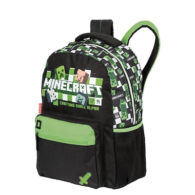 Mochila Sestini Grande Minecraft Plus 15 Anos - Foto 3