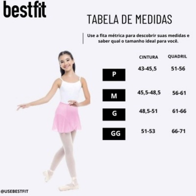 Saia Crepe Só Dança Infantil - Foto 4