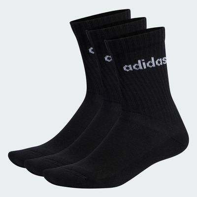 Meia adidas Unissex C Lin Crew - 3 Pares - Foto 2