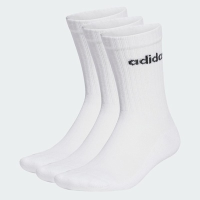 Meia adidas Unissex C Lin Crew - 3 Pares - Foto 2