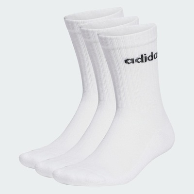 Meia adidas Unissex C Lin Crew - 3 Pares - Foto 3