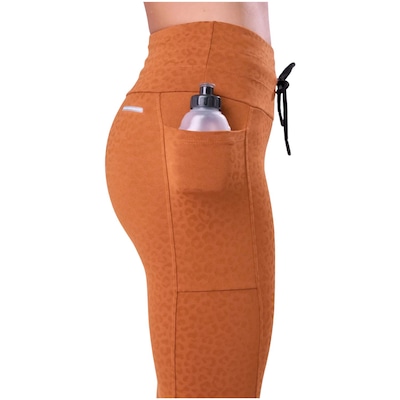 Calça Legging Authen 2 Bolsos Cós Ajustável Animal Texture Feminina - Foto 2