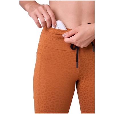 Calça Legging Authen 2 Bolsos Cós Ajustável Animal Texture Feminina - Foto 3