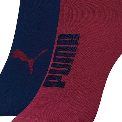 Meias Cano Curto Puma Sapatilha Esportiva Masculina - 2 pares - Foto 2