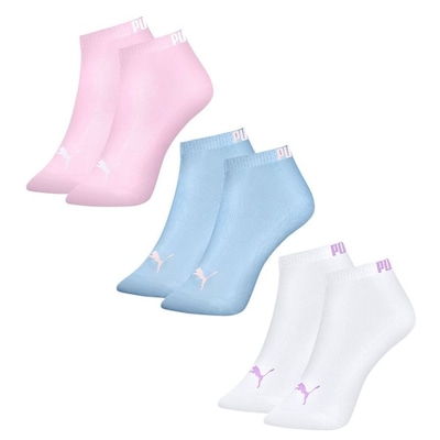 Meia Cano Curto Puma Sapatilha Feminina - 3 pares - Foto 1