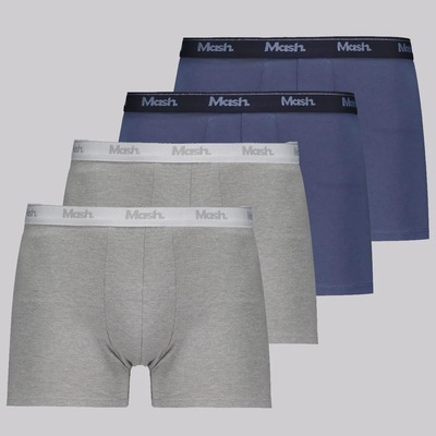 Kit Cueca Boxer Masculina Mash Cotton - 4 Unidades - Foto 1