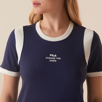 Blusa Fila Ribbed Letter Retro Feminina - Foto 4