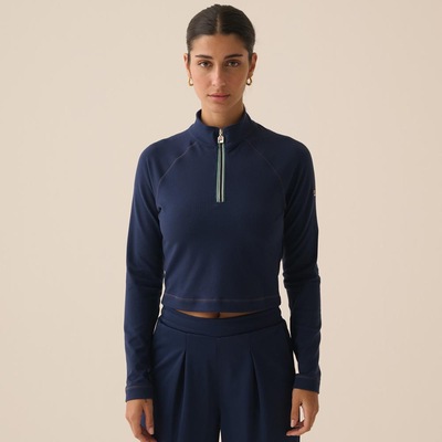 Blusa Manga Longa Fila Cropped Sport Club Feminina - Foto 1