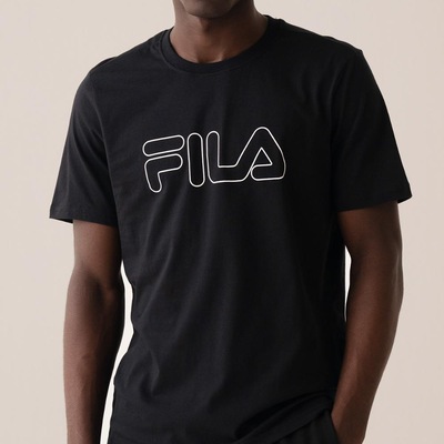 Camiseta Fila Regular Letter Outline Masculina - Foto 4