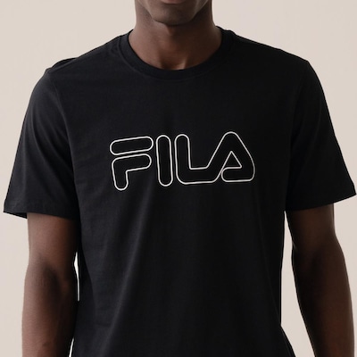 Camiseta Fila Regular Letter Outline Masculina - Foto 5