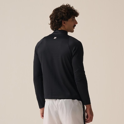 Camiseta Manga Longa Fila Meio Ziper Outdoor II Masculina - Foto 2