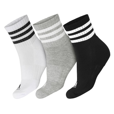 Meia Adidas Cano Baixo Cushioned Sportswear 41 ao 43 - Pack com 3 Pares - Foto 1