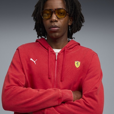Jaqueta Puma Ferrari Vintage Hooded Masculina - Foto 3