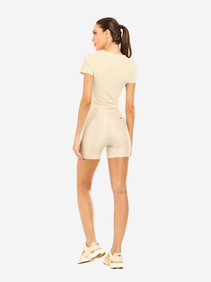 Short Manly Canelado Bolso Feminino - Foto 3