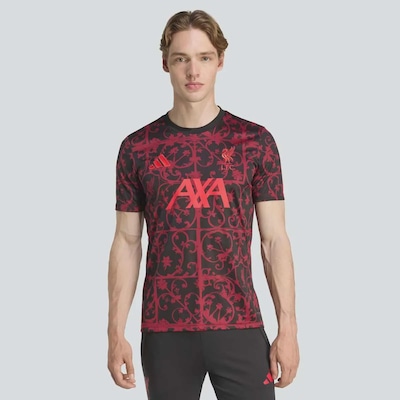 Camiseta do Liverpool 25/26Pré-Jogo adidas Masculina - Foto 1