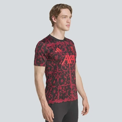 Camiseta do Liverpool 25/26Pré-Jogo adidas Masculina - Foto 3