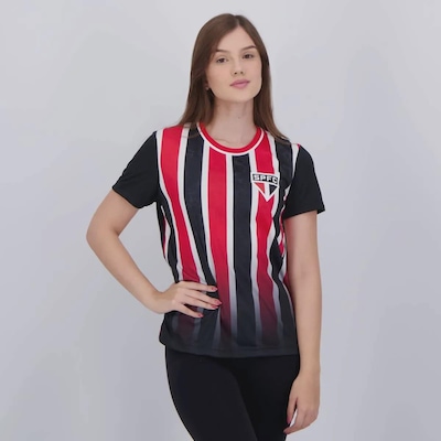 Camiseta Do São Paulo Calleri 9 Romper Feminina FutFanatics - Foto 2