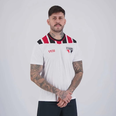 Camiseta São Paulo Calleri 9 Amago Masculina FutFanatics - Foto 3